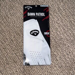 Callaway dawn patrol women’s right hand glove size medium leather white new